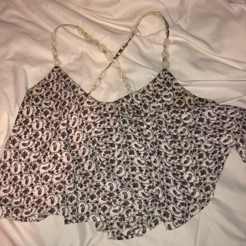 Pacsun flowy flower tank